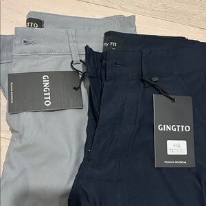 Gingtto Gray and Navy Skinny shorts